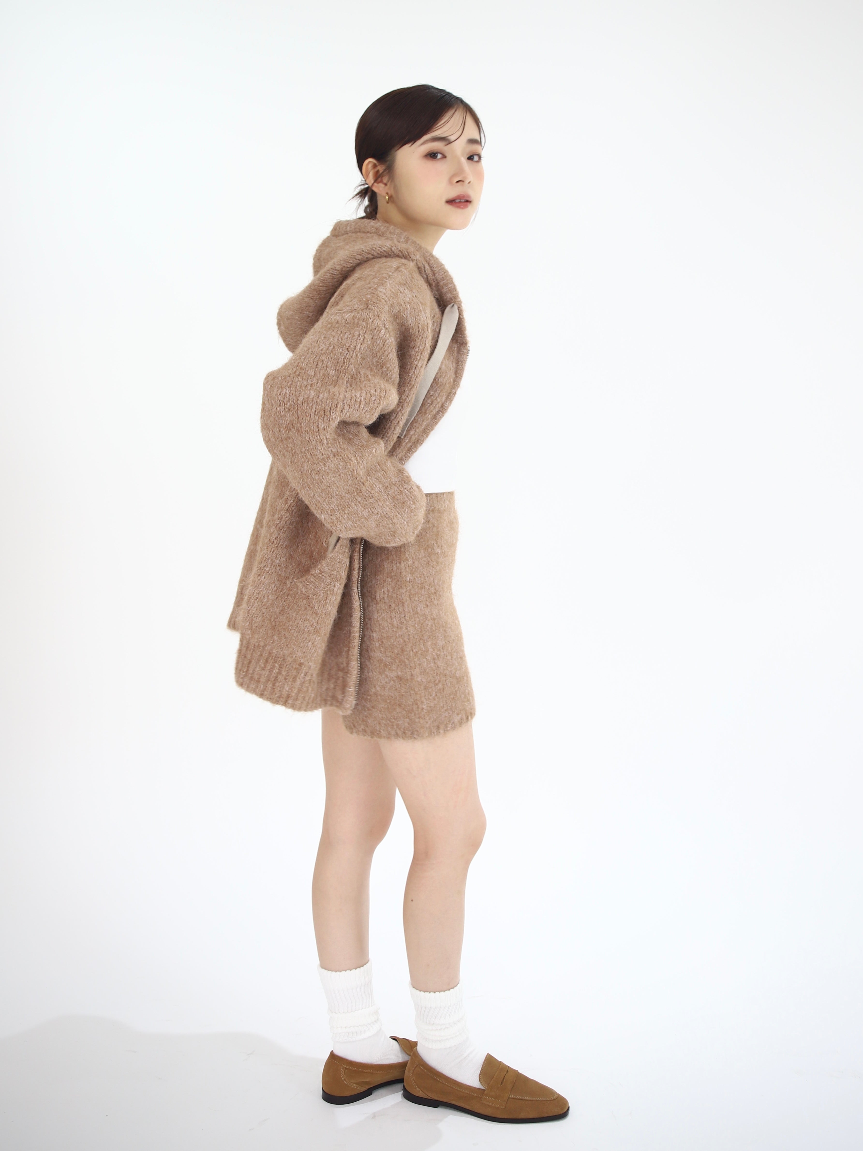 knit hoodie