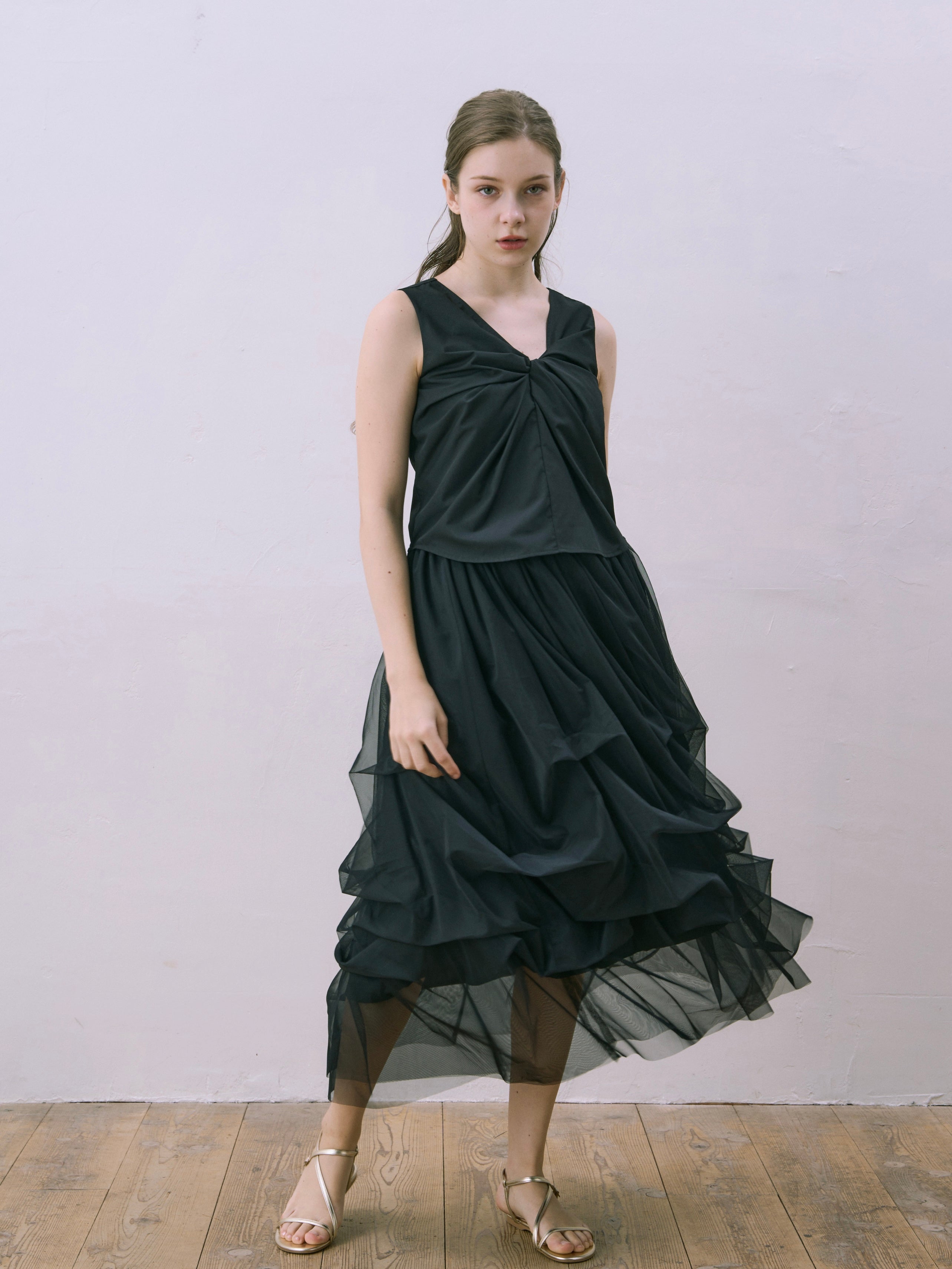 lily tulle long skirt