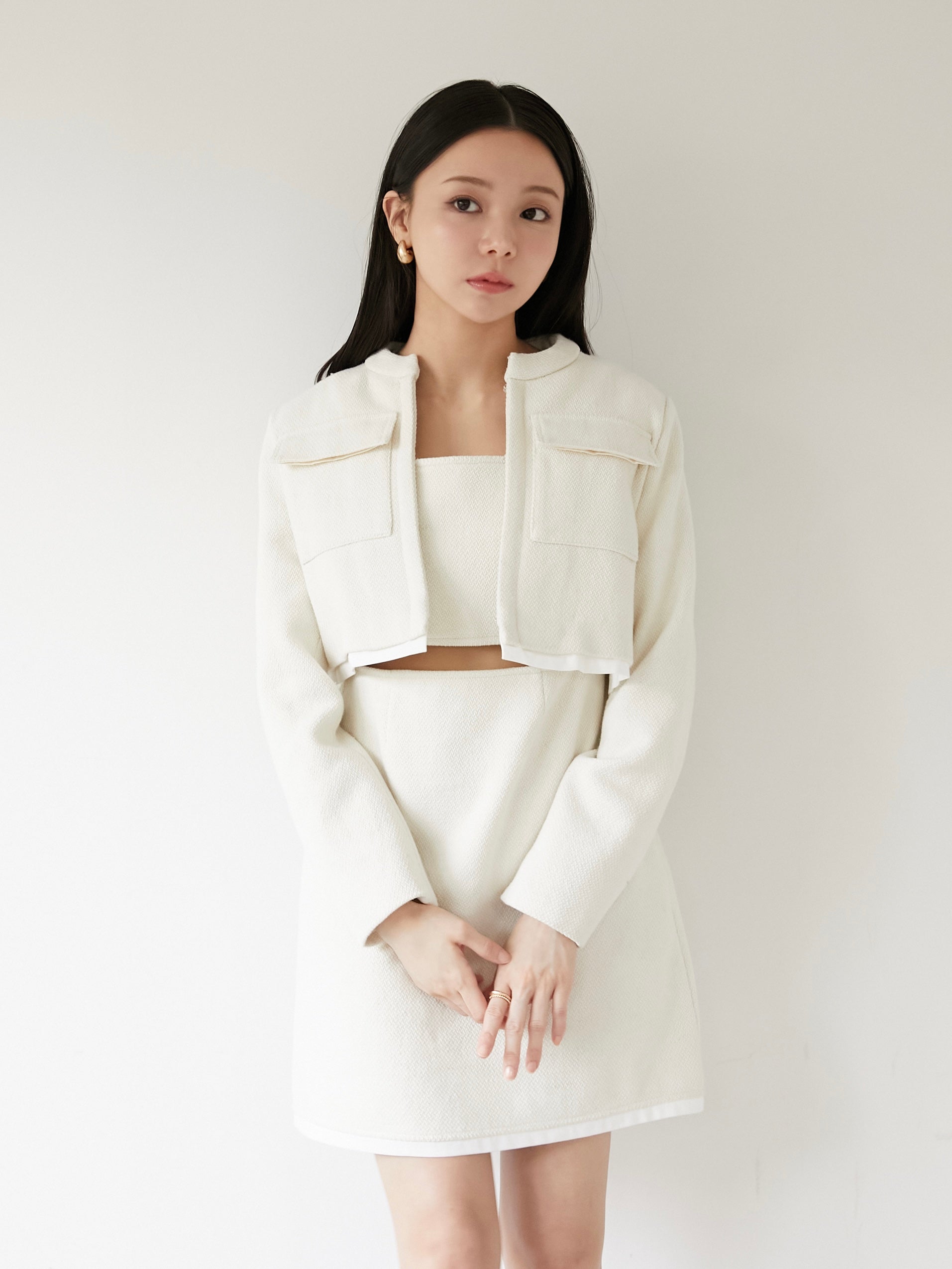 tweed short jacket
