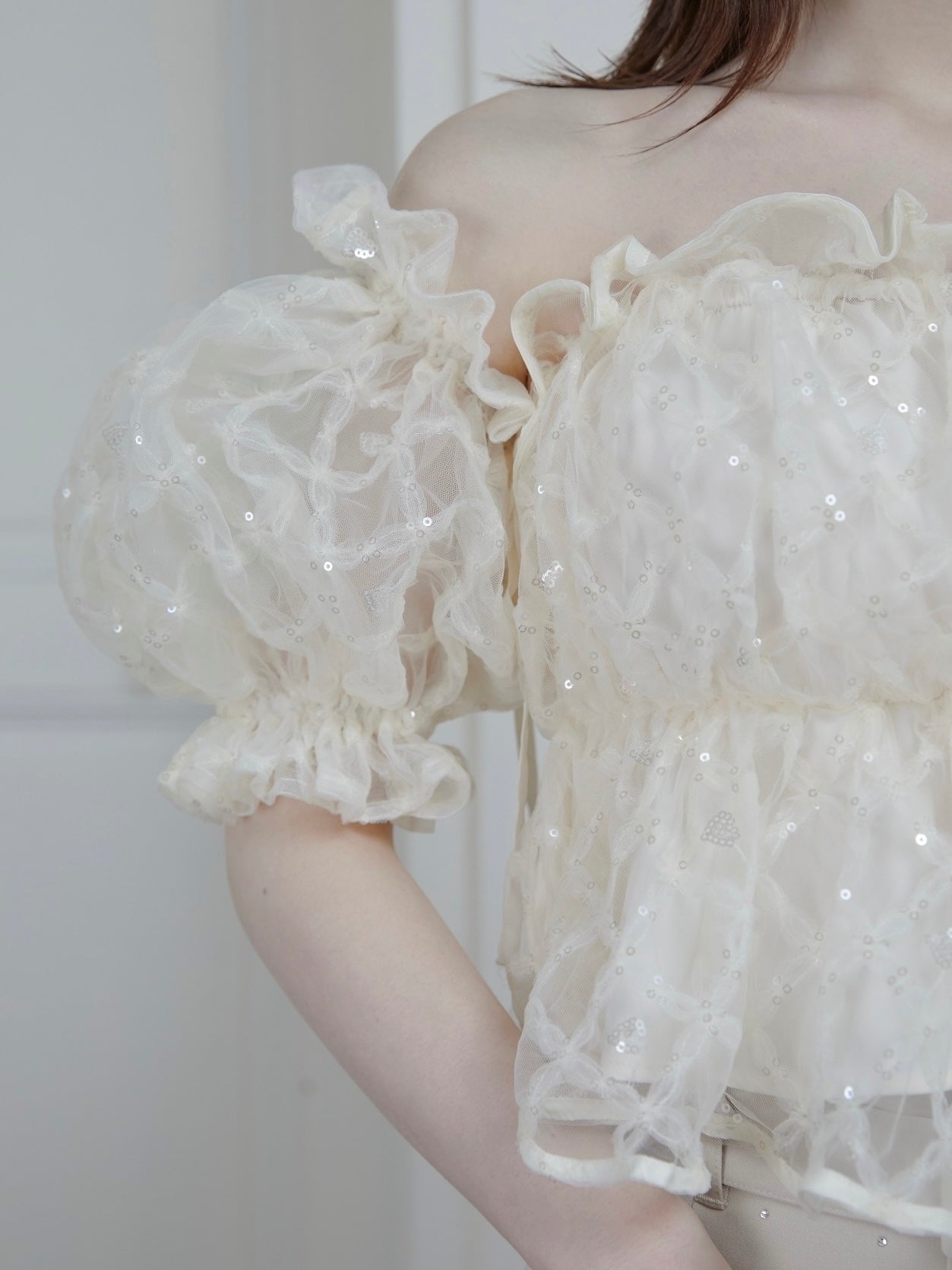 flor tulle blouse