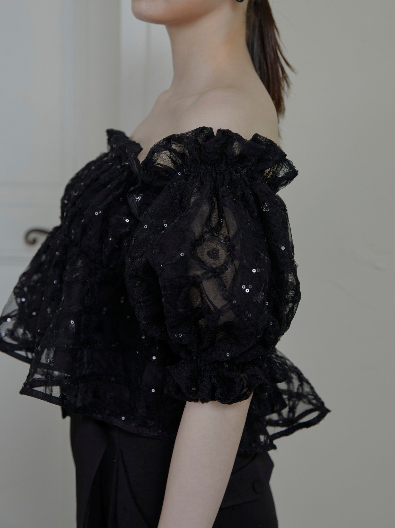 flor tulle blouse