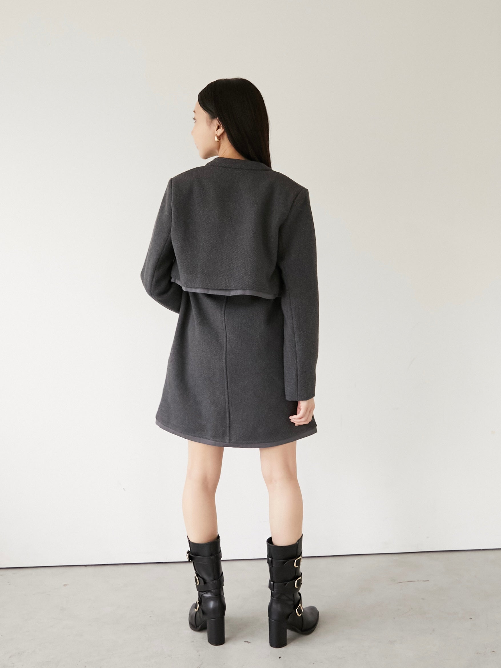 tweed short jacket