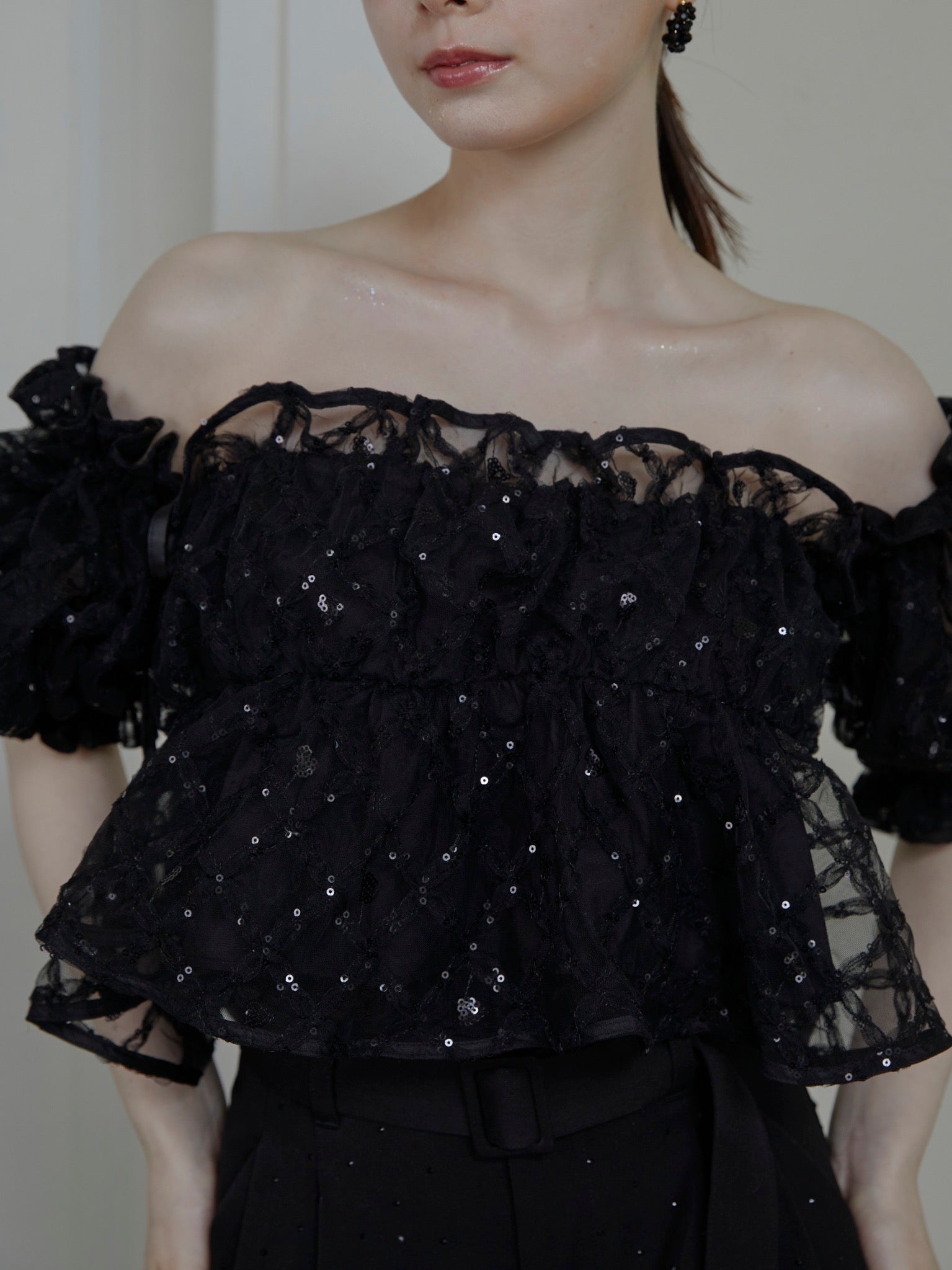 flor tulle blouse