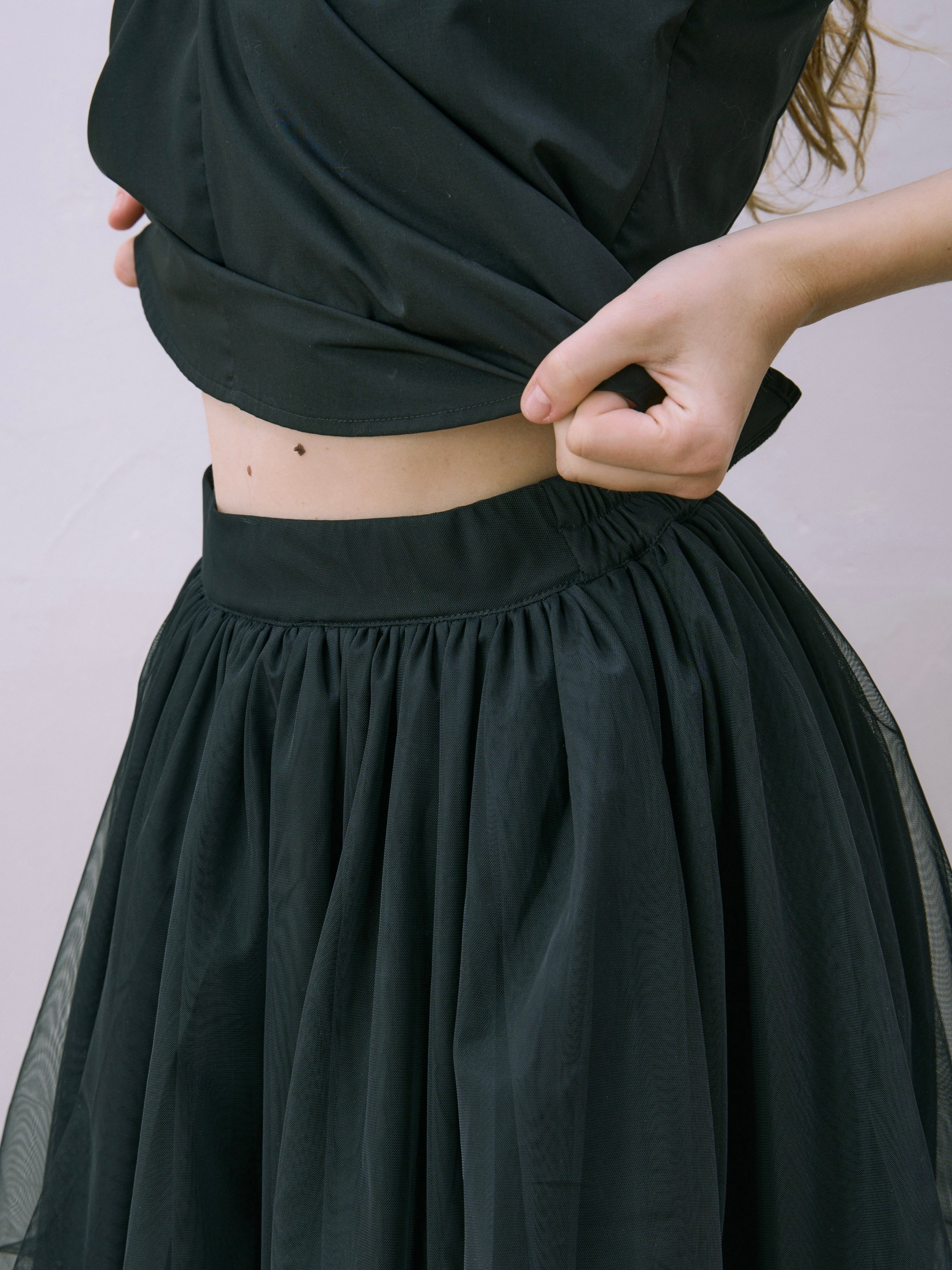 lily tulle long skirt