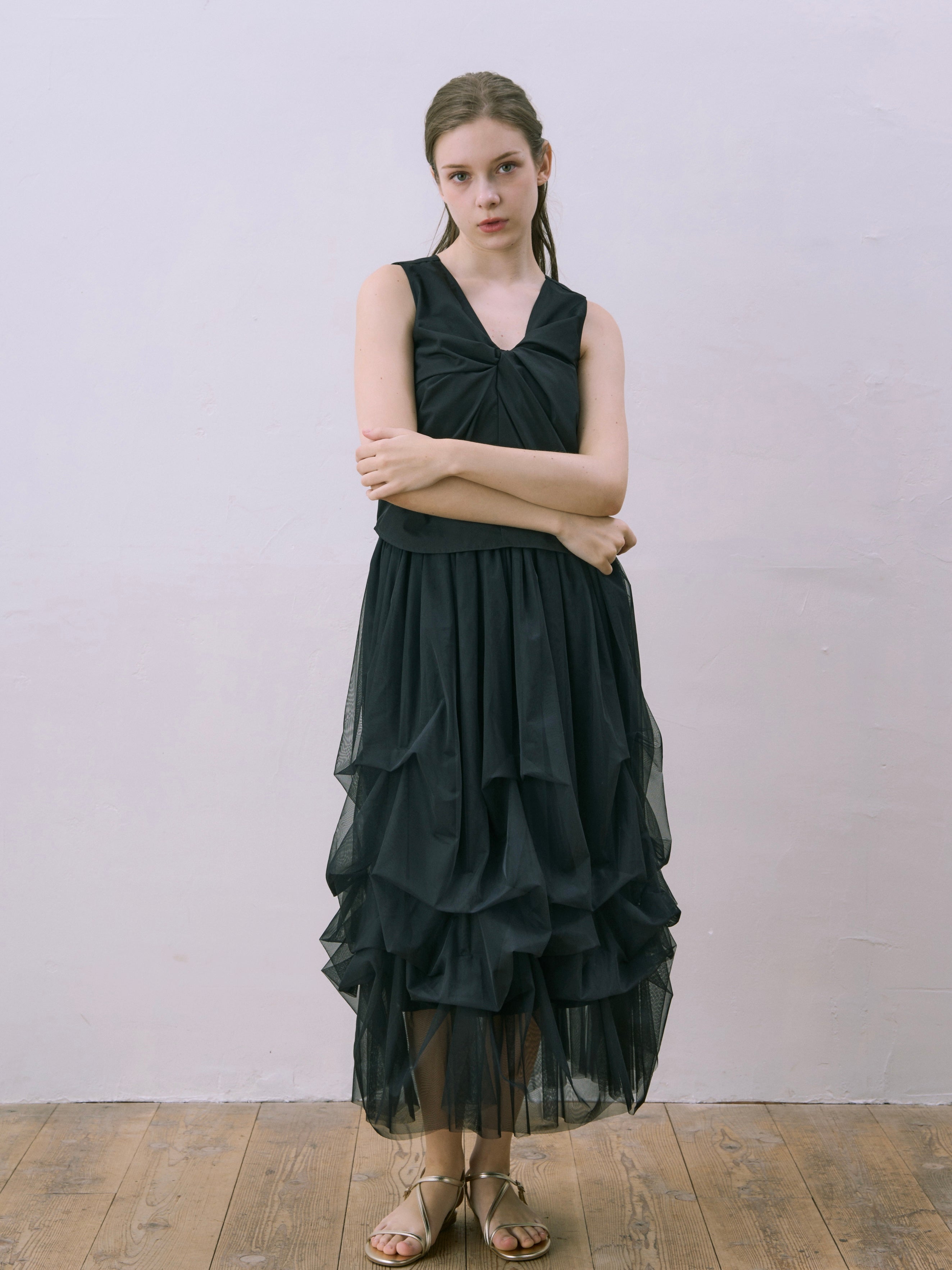 lily tulle long skirt