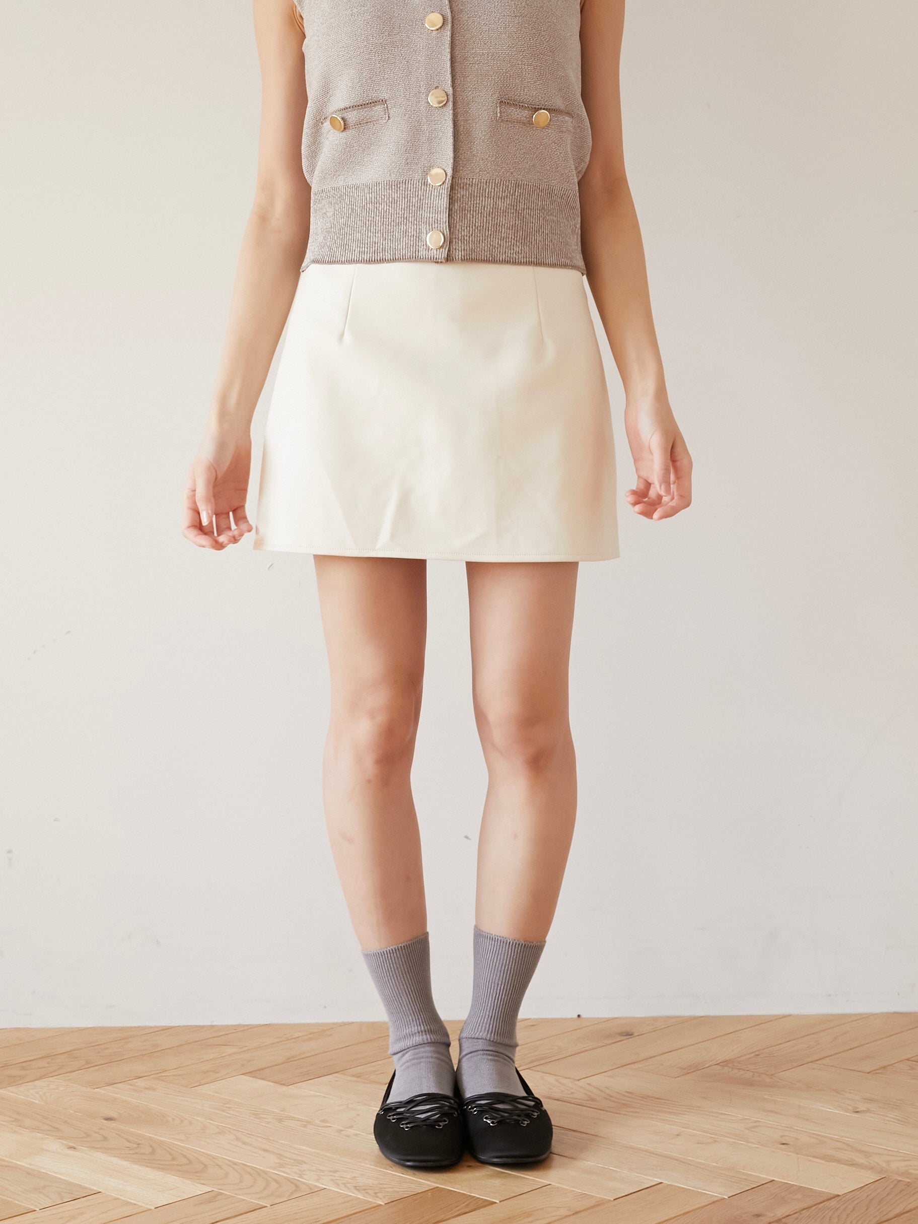 leather mini skirt｜期間限定10%OFF