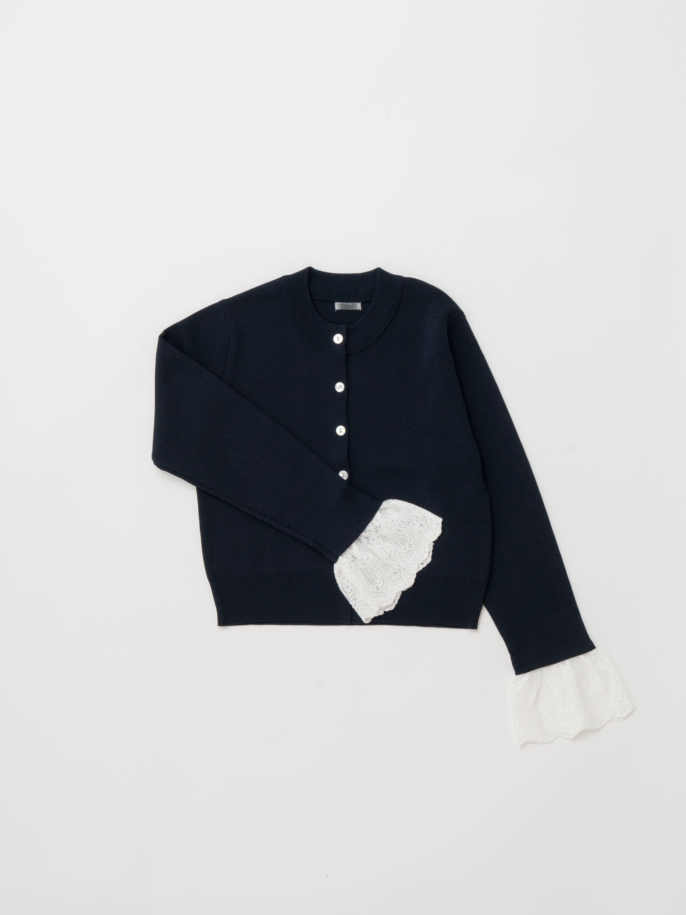 lace docking knit tops