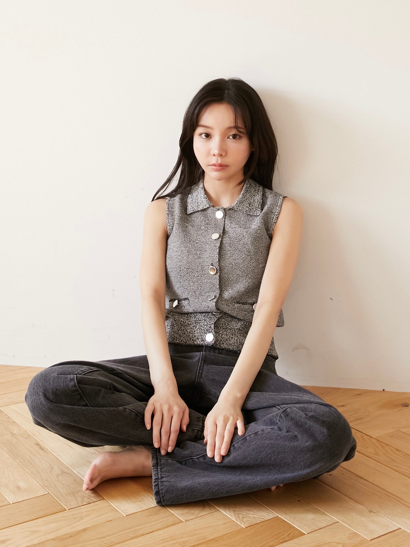 polo knit vest｜期間限定10%OFF