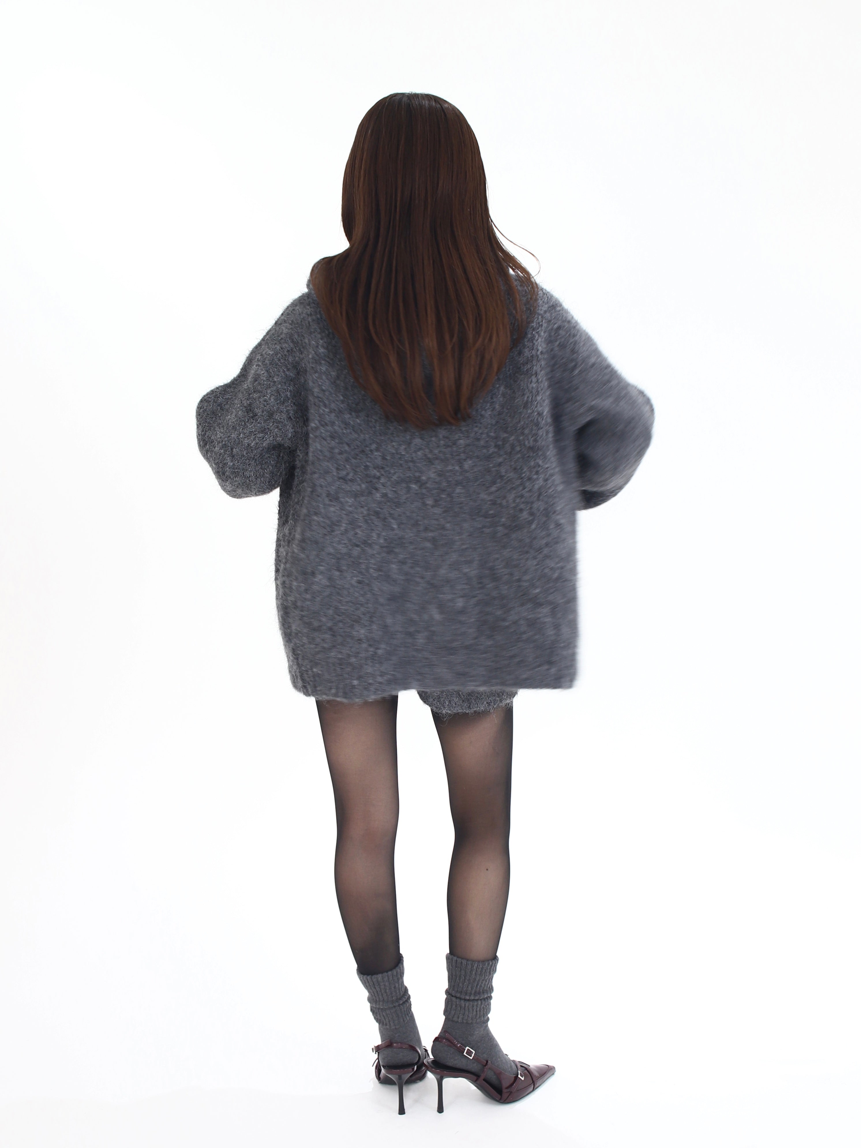 knit hoodie