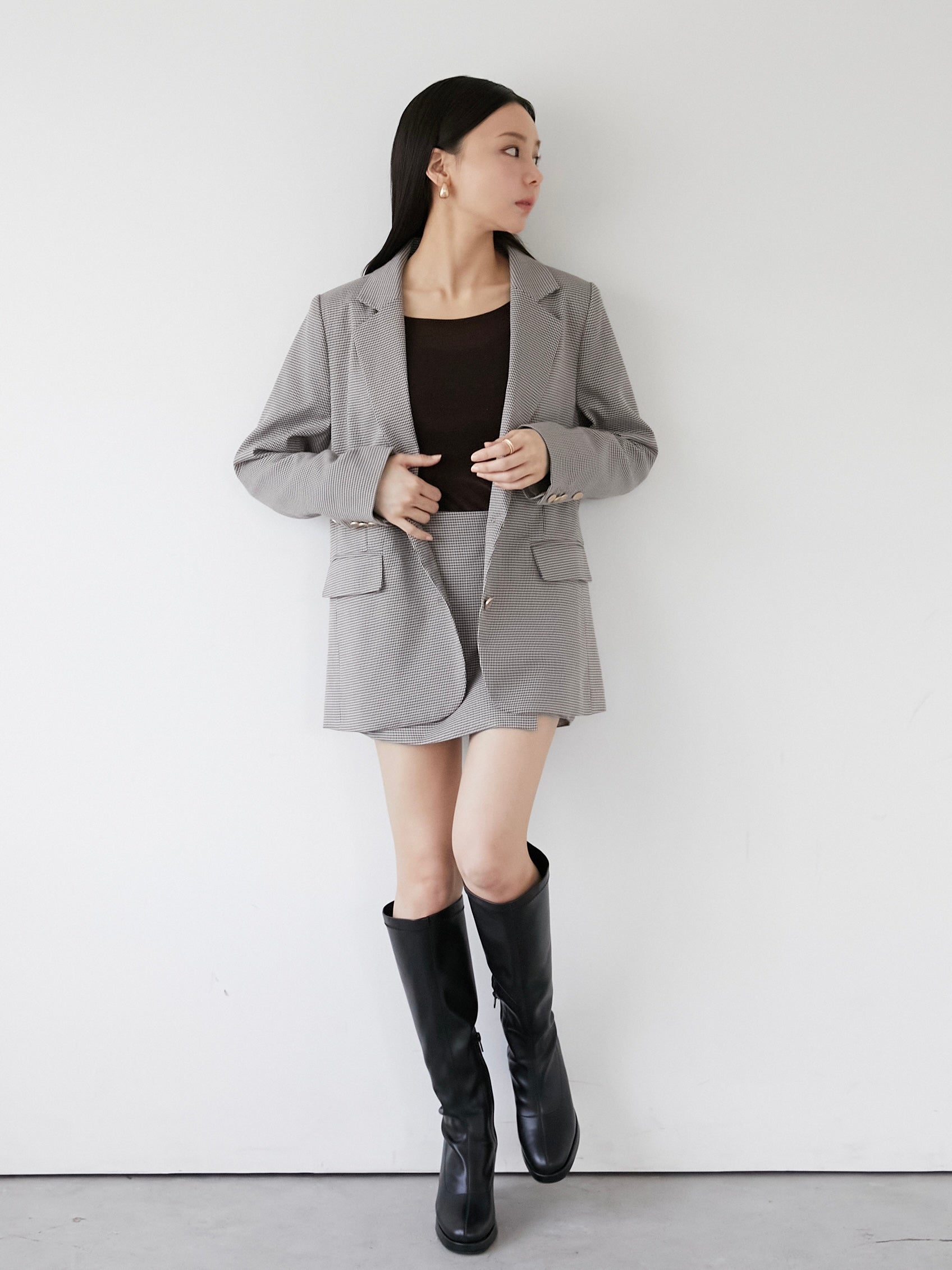 check tailored jacket