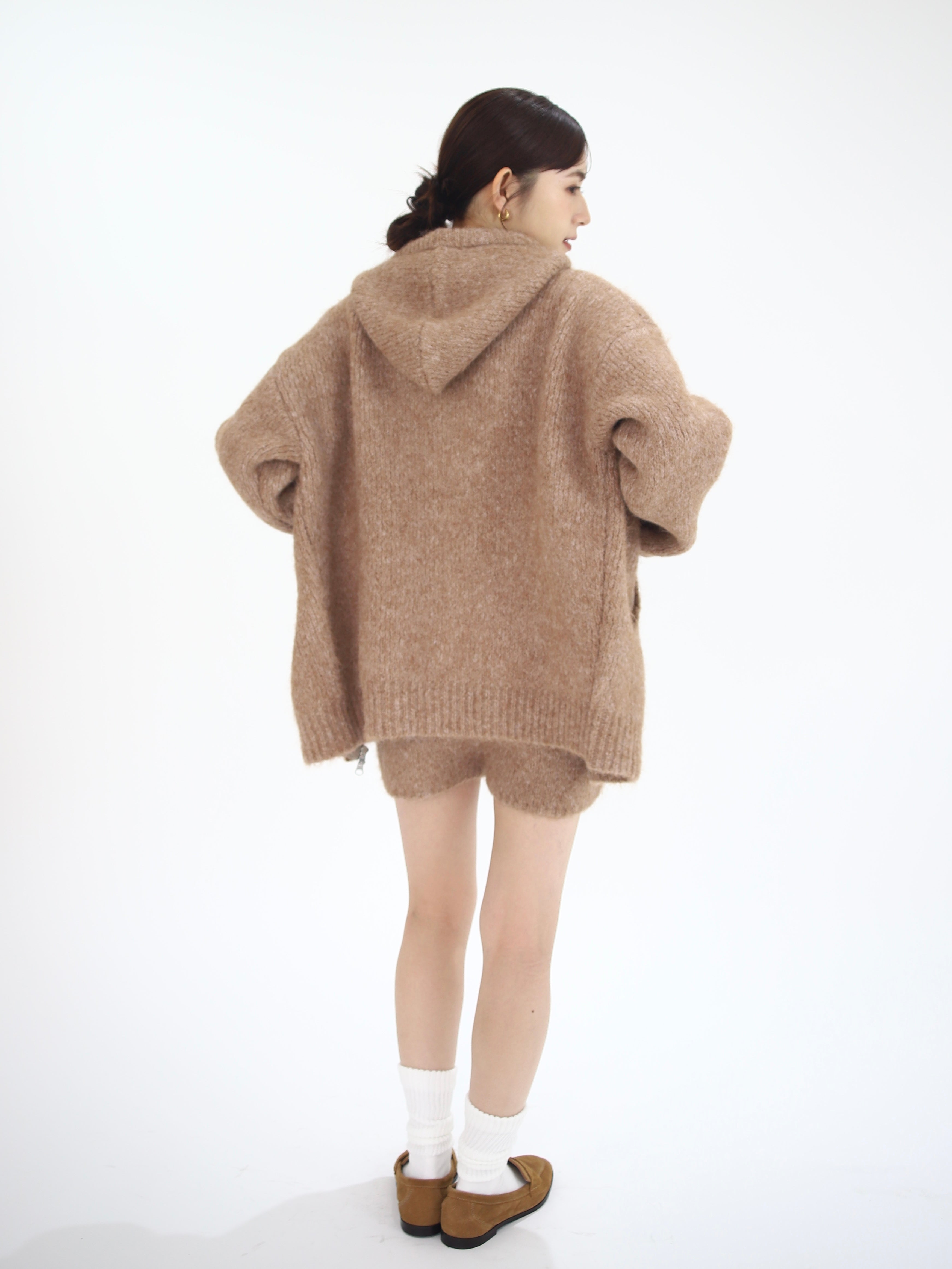knit hoodie