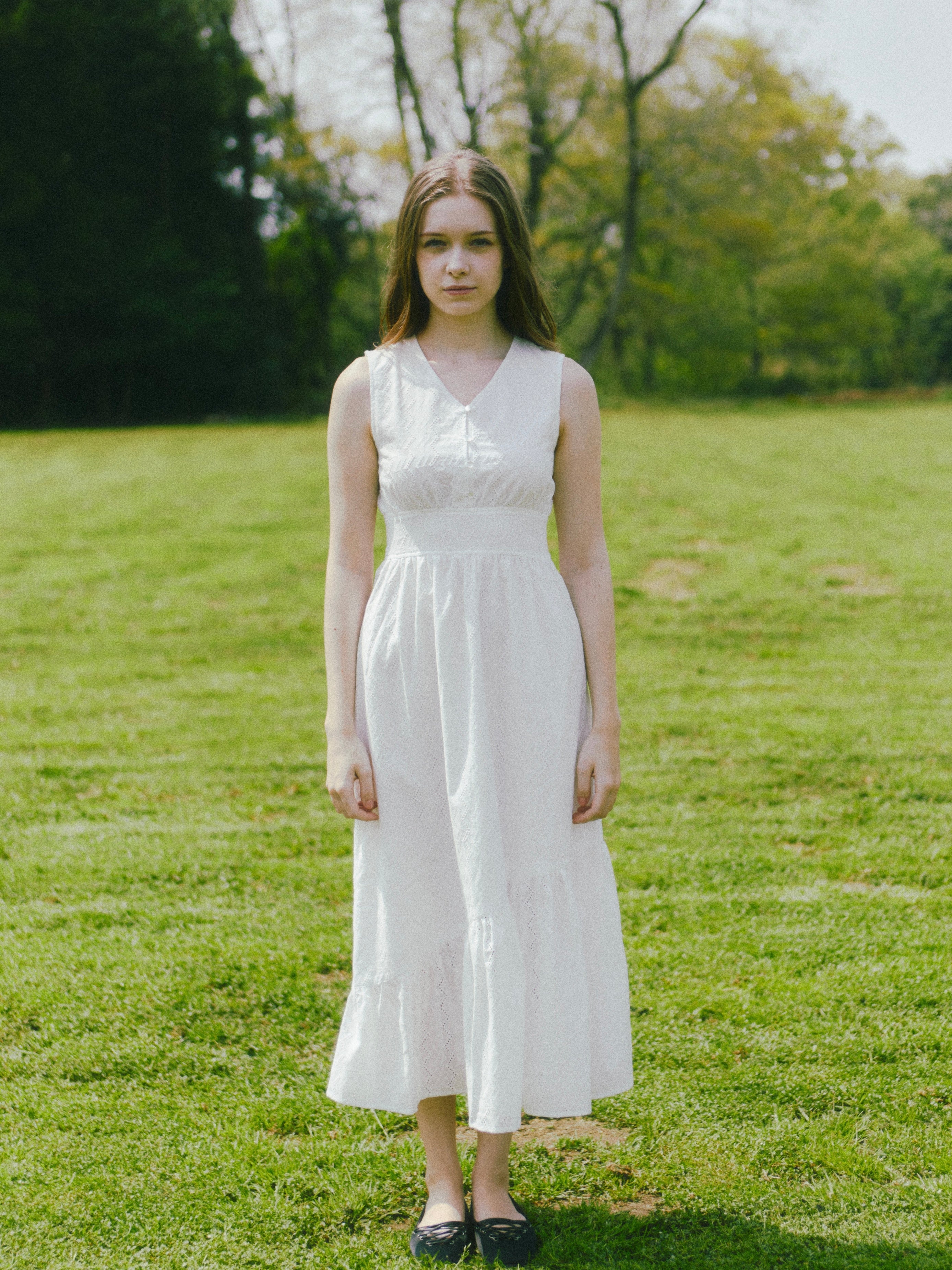 asymmetric cotton lace op