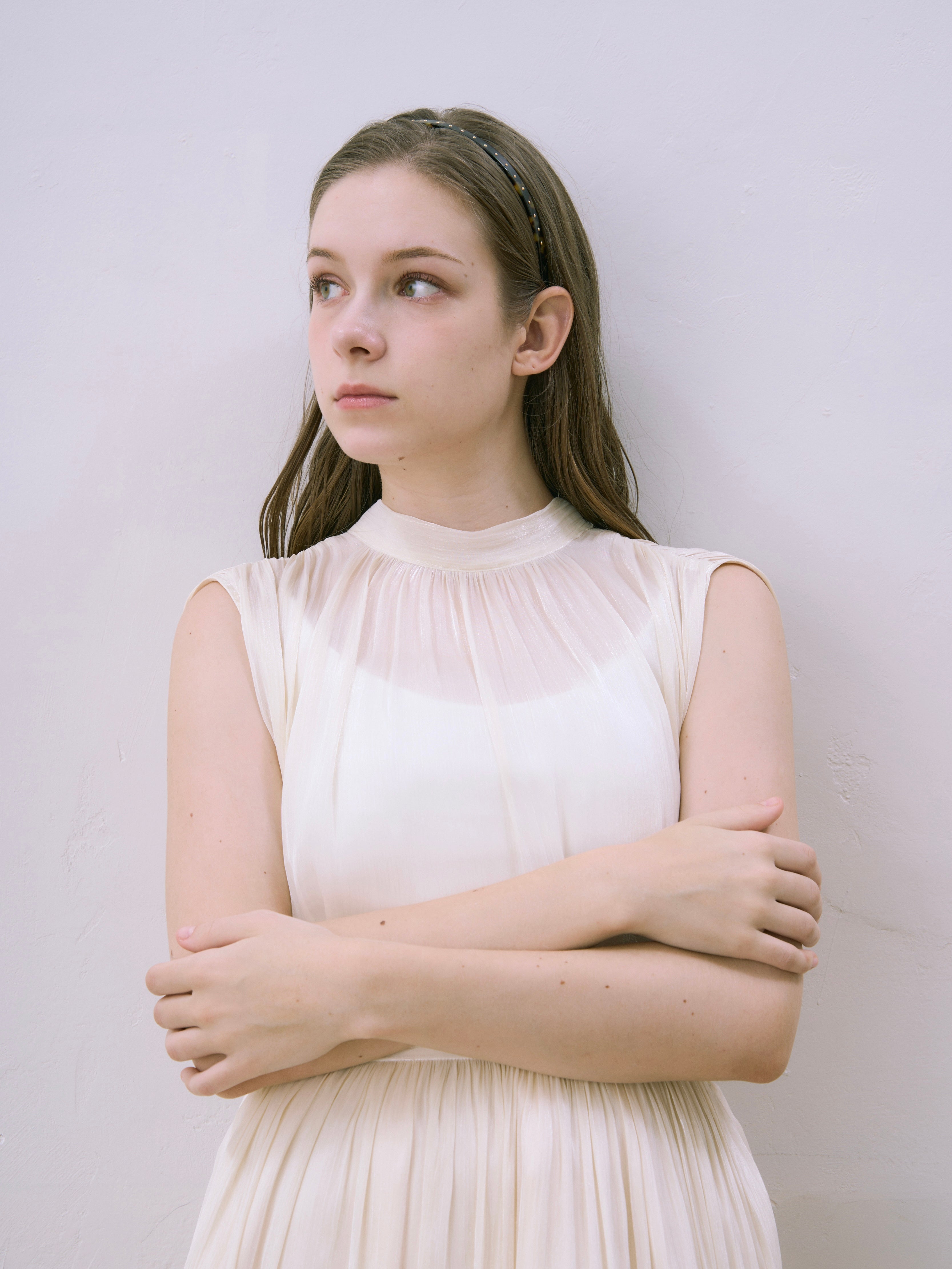 shiny ribbon blouse