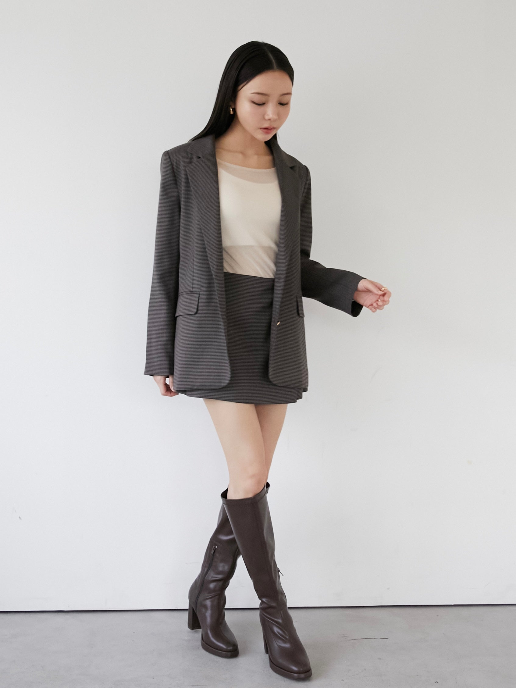 check tailored jacket