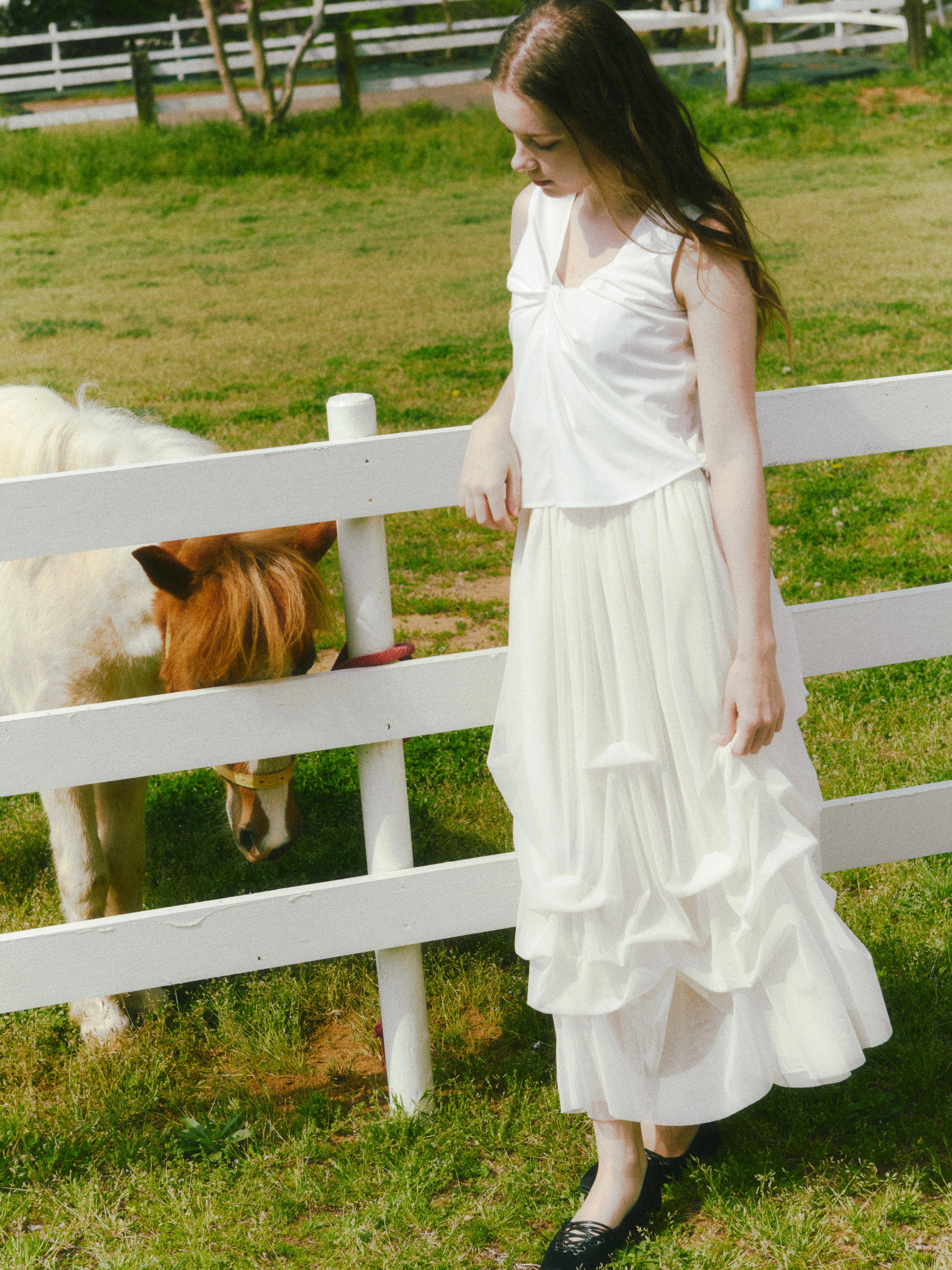 lily tulle long skirt
