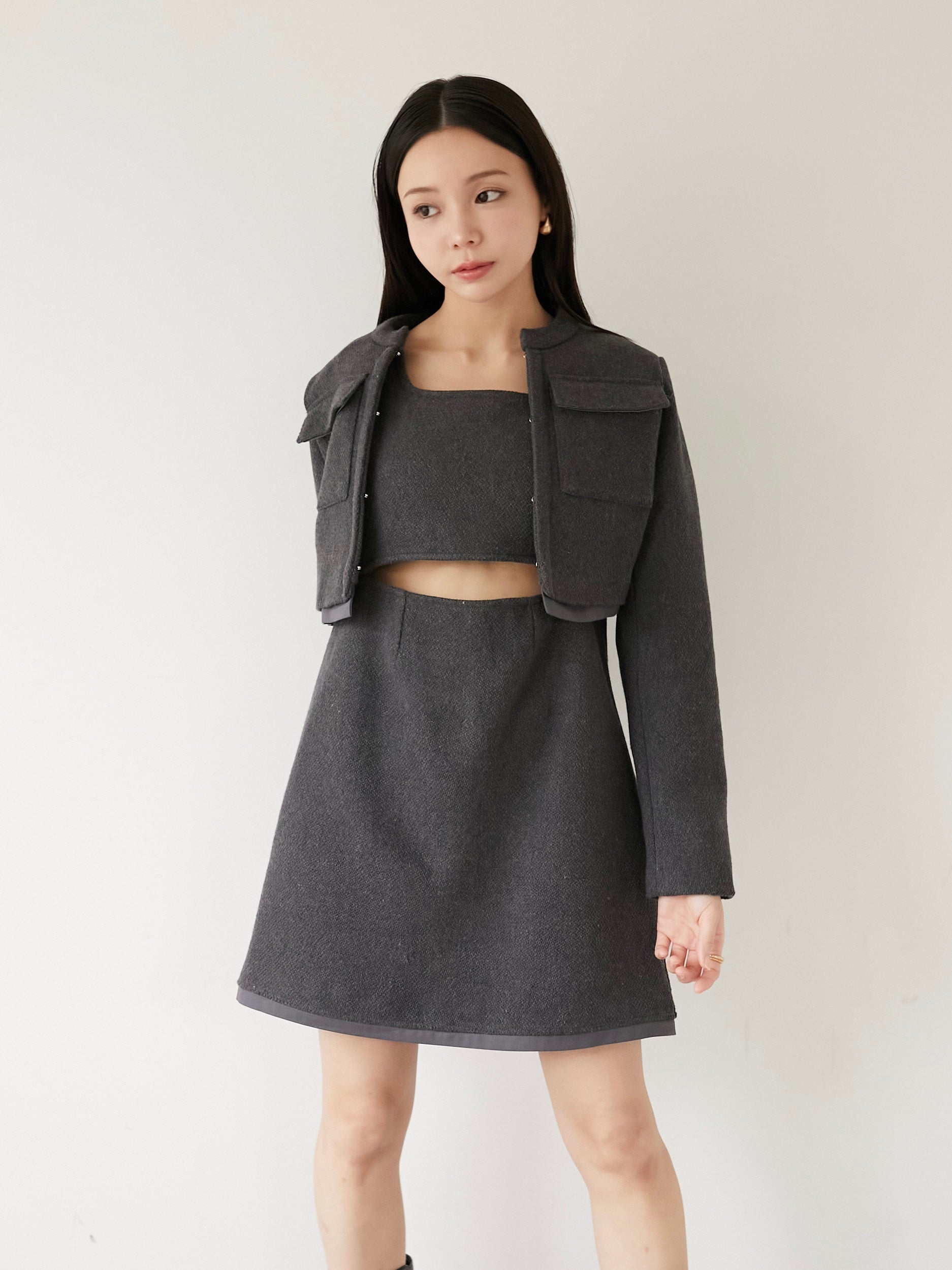 tweed short jacket