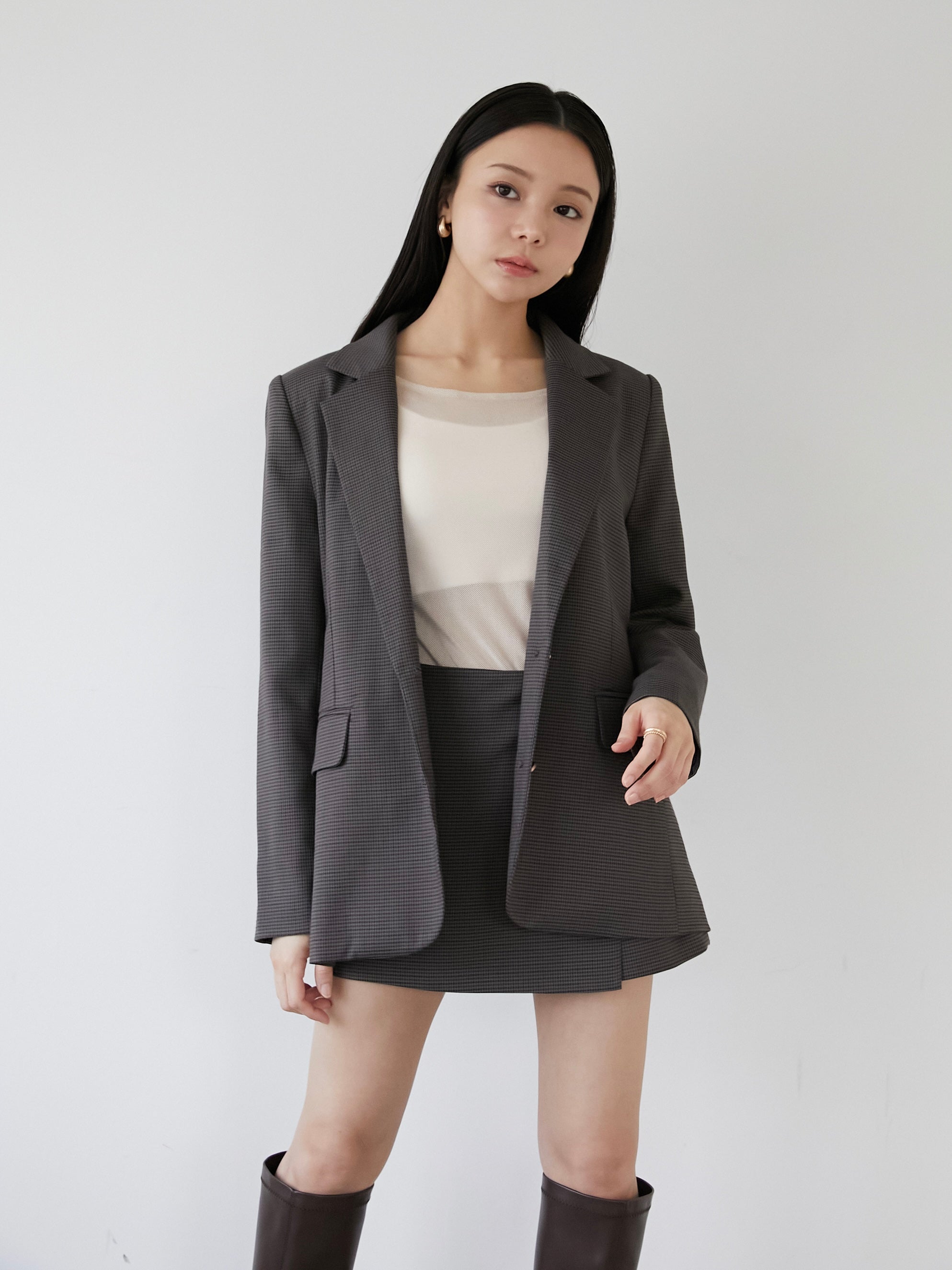 【新品未使用】Luan check mini skort check mini skort
