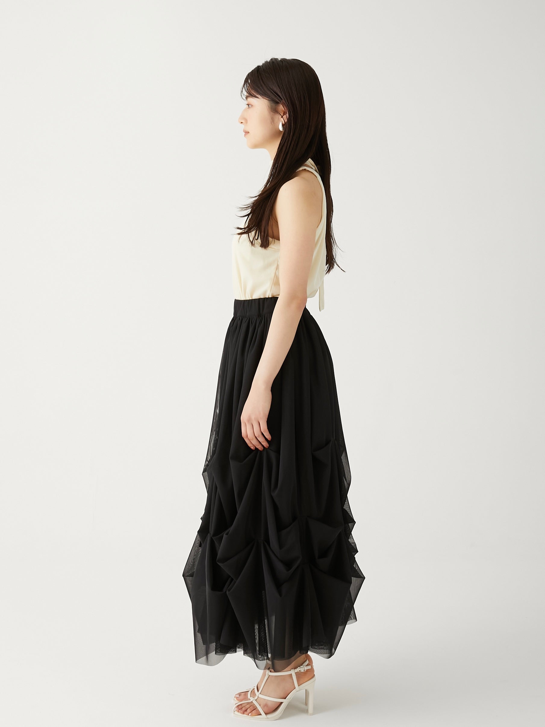 lily tulle long skirt